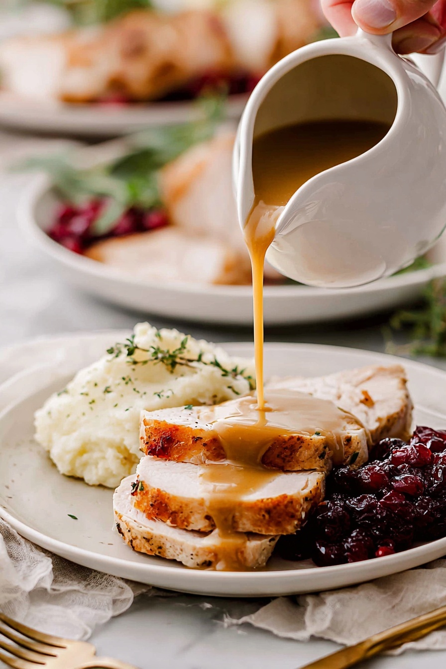 Bourbon Maple Glazed Turkey - Serving Suggestion