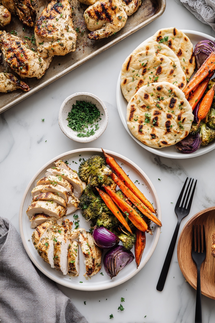 Italian chicken and veggies - Serving Suggestion