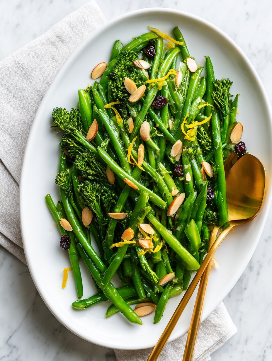 Lemony Sautéed Broccolini - Serving Suggestion