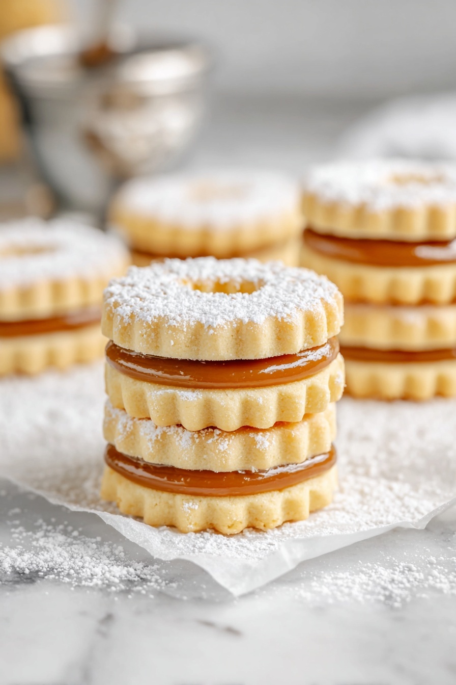 Linzer Cookies - Serving Suggestion